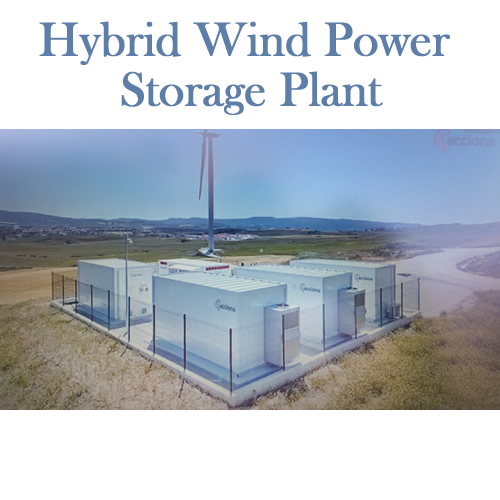 Hybrid Wind Power Storage Plant